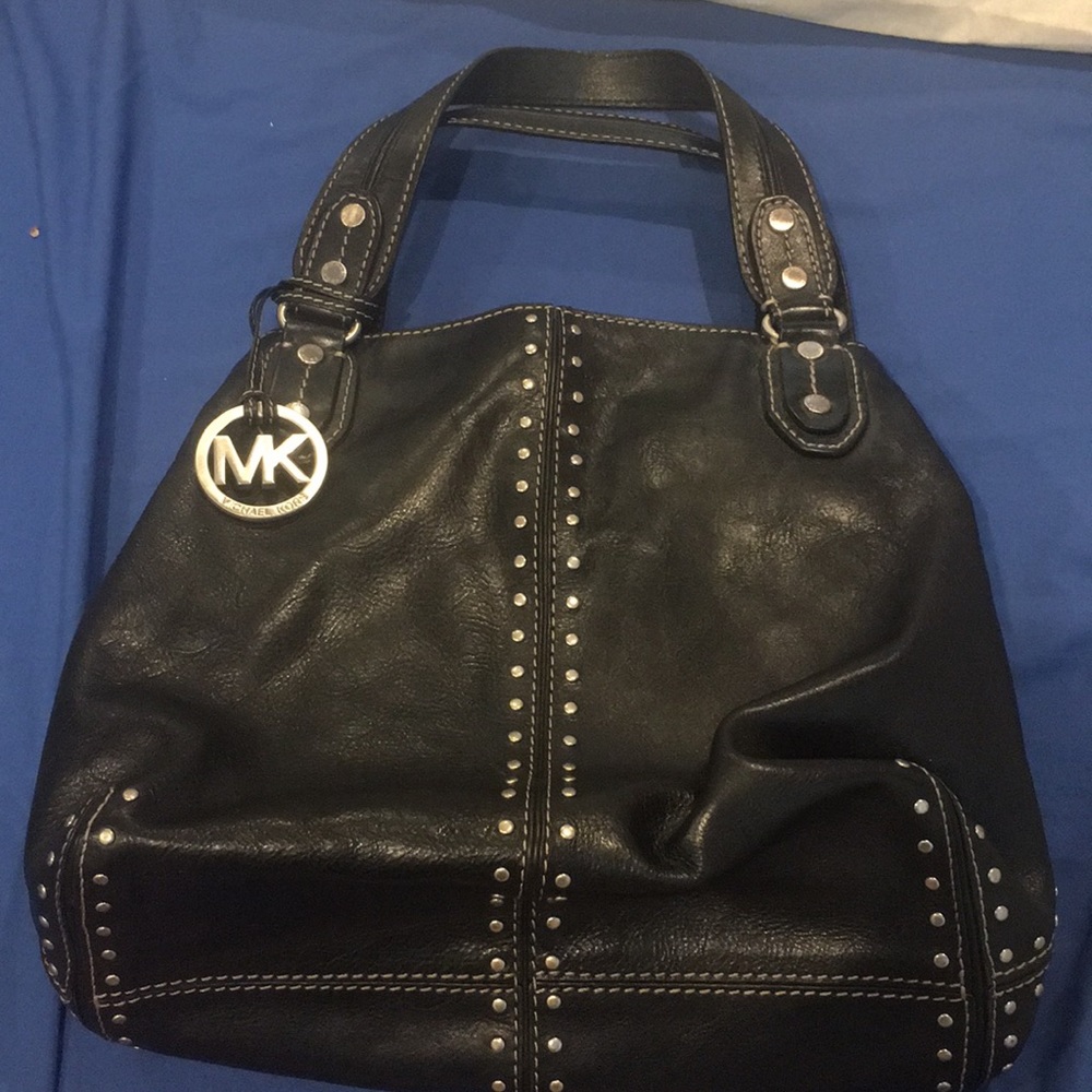 Michael Kors Black Leather Bag - Picture 1 of 4